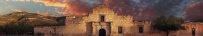 Majestic Stone Facade at Sunset