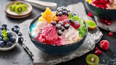 Colorful Bingsu Dessert