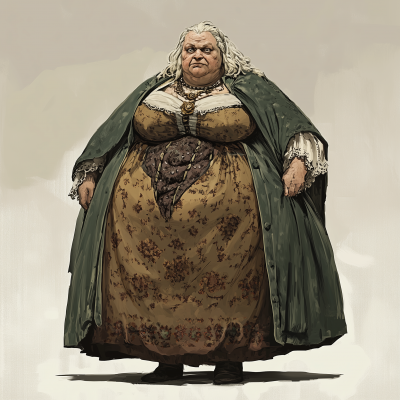 Old Woman in Fantasy Dress