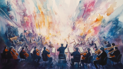 Orchestra in Watercolor