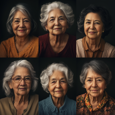 Elderly Women in Nature