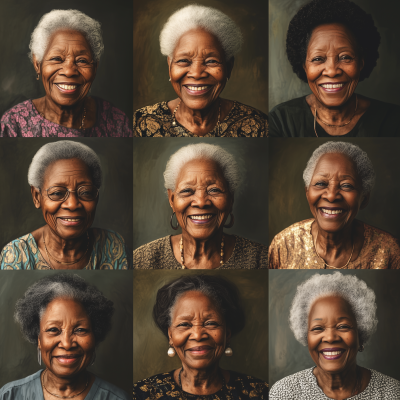 Elderly African Women in Nature