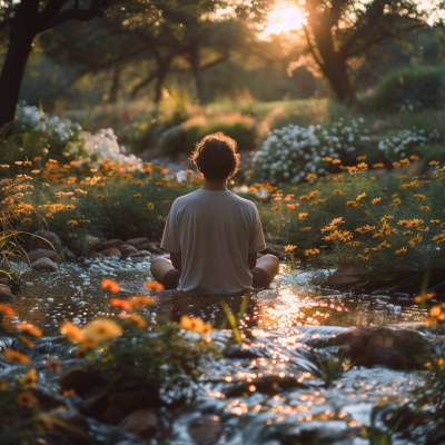 Serene Meditation in Nature