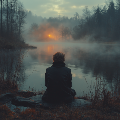 Contemplation at Sunrise