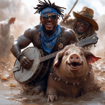 KSI Riding a Hog
