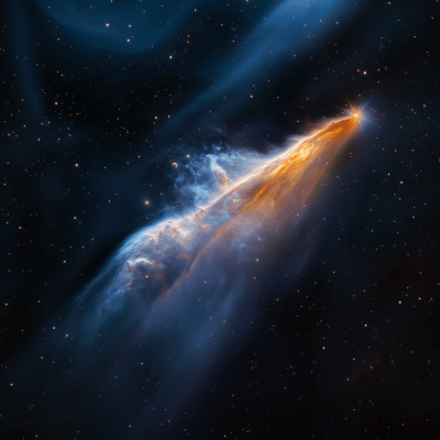 Hubble Comet in Space