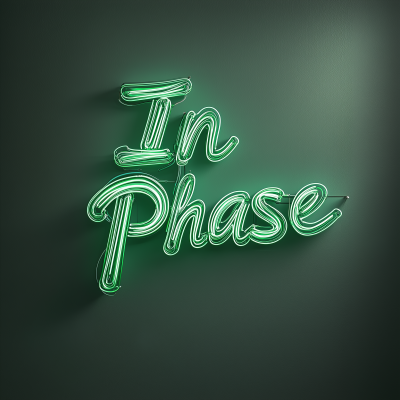 In Phase Neon Text