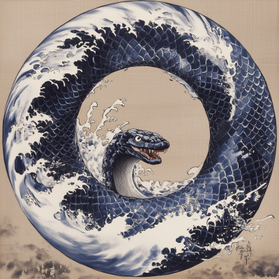 Ouroboros Hokusai