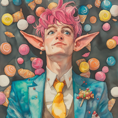 Spring Eladrin Smirking