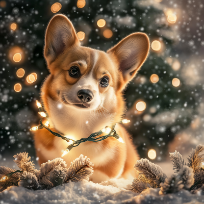 Corgi Christmas Cheer