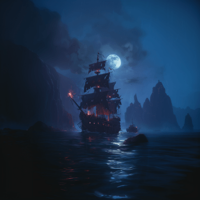 Moonlight Pirate Ship