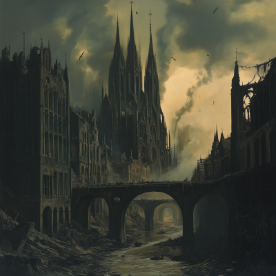 Devastated Gothic City