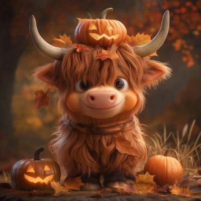 Highland Cow Halloween