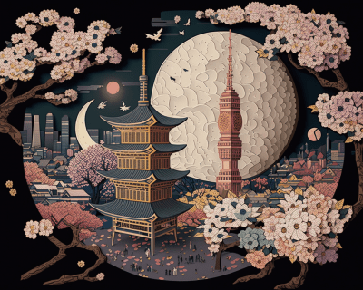 Tokyo Puzzle Illustration