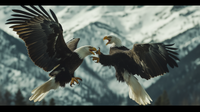 Bald Eagles in Battle