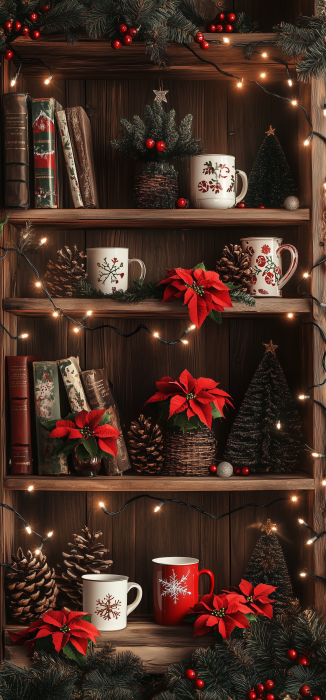 Christmas Bookshelf