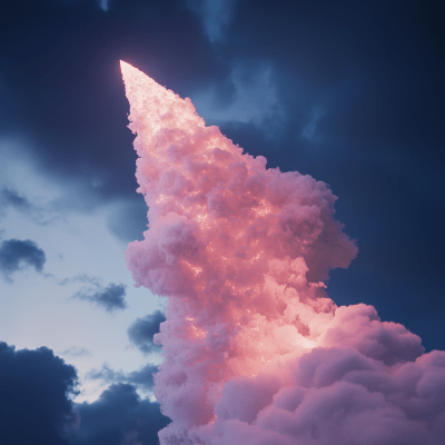 Fluffy Pink Comet