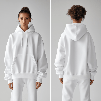 White Oversized Hoodie