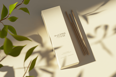 Elegant Incense Packaging Mockup