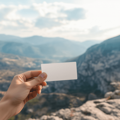 Ticket Mockup in Nature