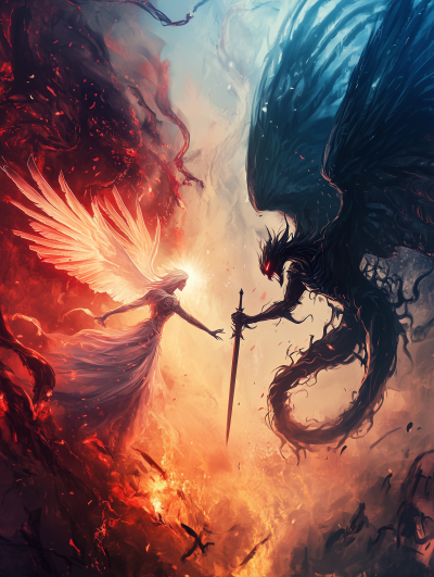 Angel vs Demon Battle