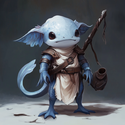 Blue Axolotl DnD Artificer