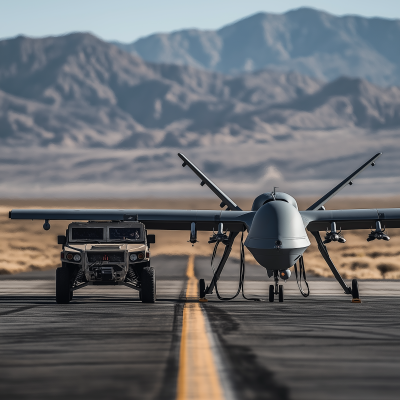 Military Vehicle in Action