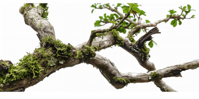 Roble Oak Branch with Moss