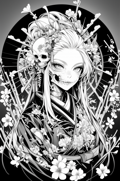 Skeleton Geisha Waifu
