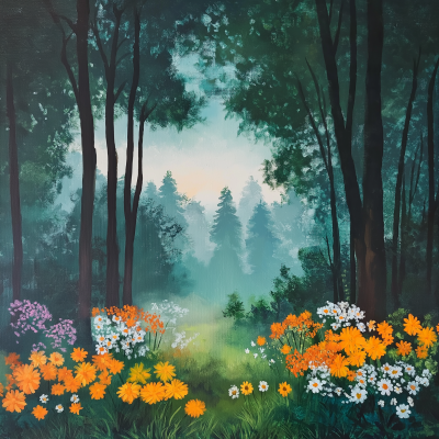 Serene Forest Scene