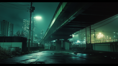 Under the Bridge at Night