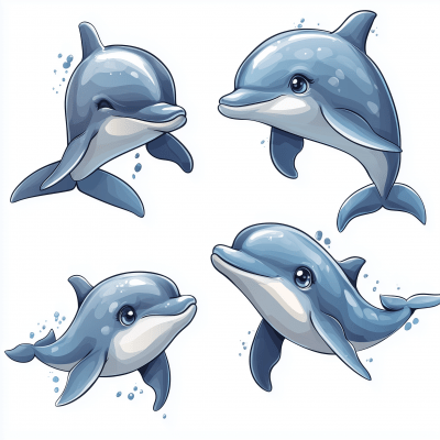 Cute Dolphin Set