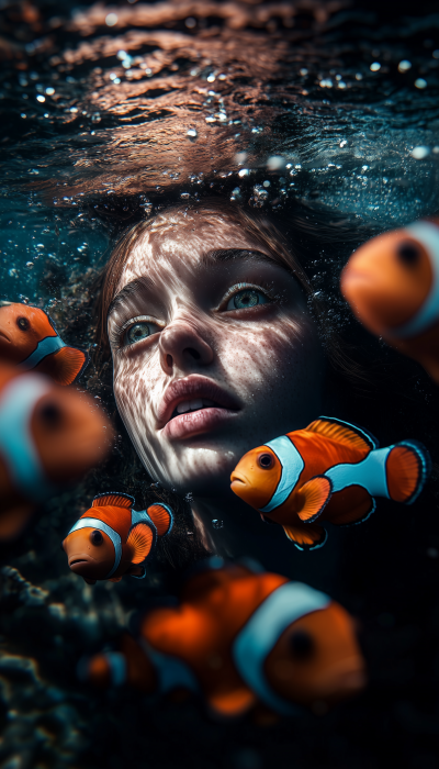 Underwater Portrait of a Woman