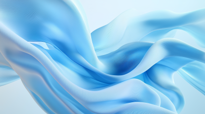Abstract Blue Curves