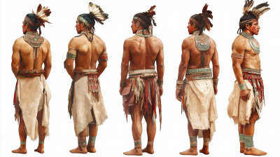 Mayan Men Standing