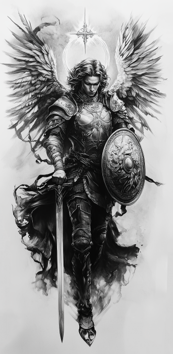 Archangel Michael Tattoo Design