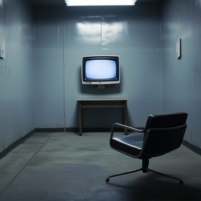 Interrogation Room with TV