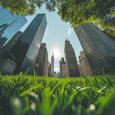 Green Grass View of New York