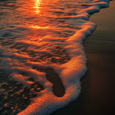 Footprint in the Sand