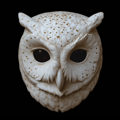 White Owl Mask Design