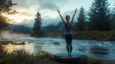 Morning Yoga by the River