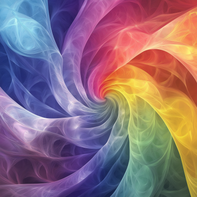Rainbow Fractal Pattern