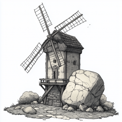 Windmill and Stone