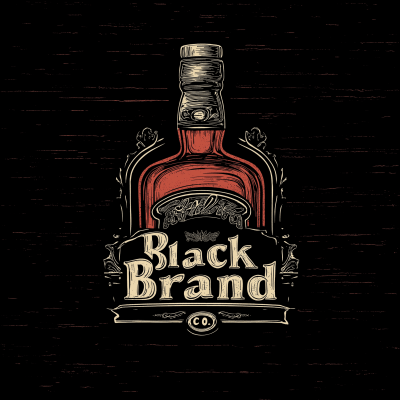 Black Brand Co Distillery Logo