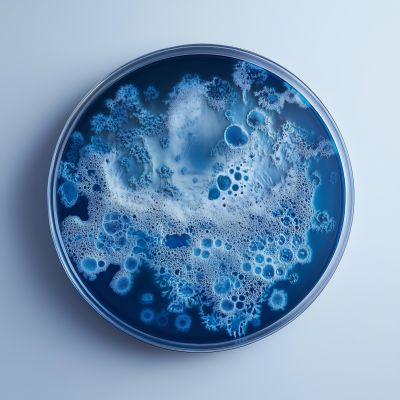 Hyperrealistic Enzyme Petri Dish