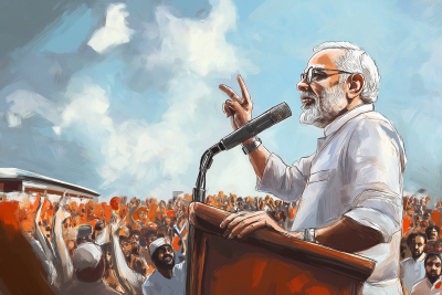 Political Rally Illustration