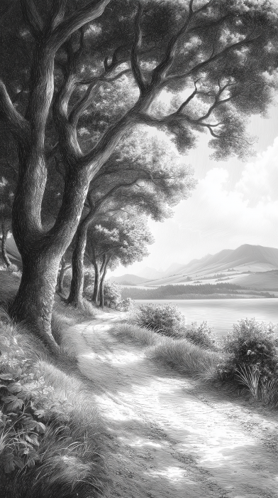 Forest Path Illustration