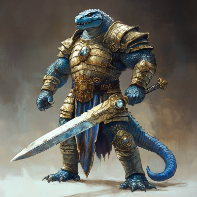 Hulking Lizardman Paladin