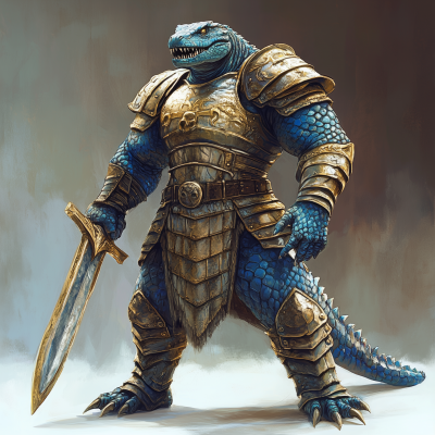 Hulking Lizardman Paladin