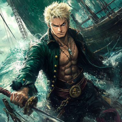 Epic Zoro Comic Art